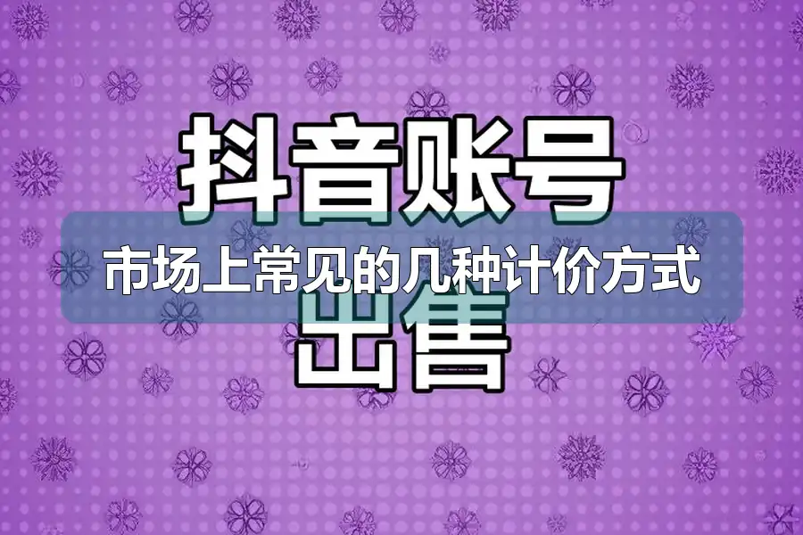 市场上常见的几种计价方式